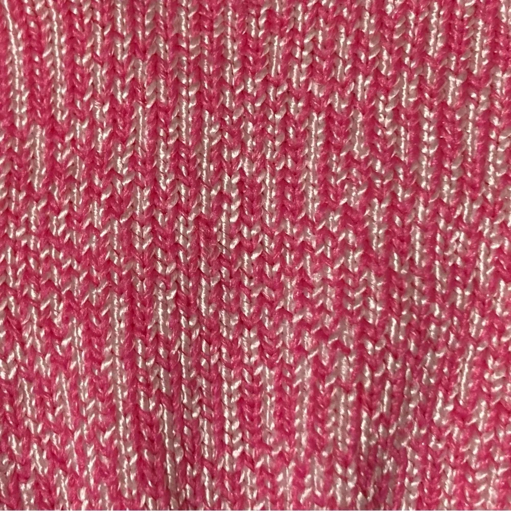 ⭐️ Pink and White Knit Little Girl’s Gloves Size Small Ages 5-7